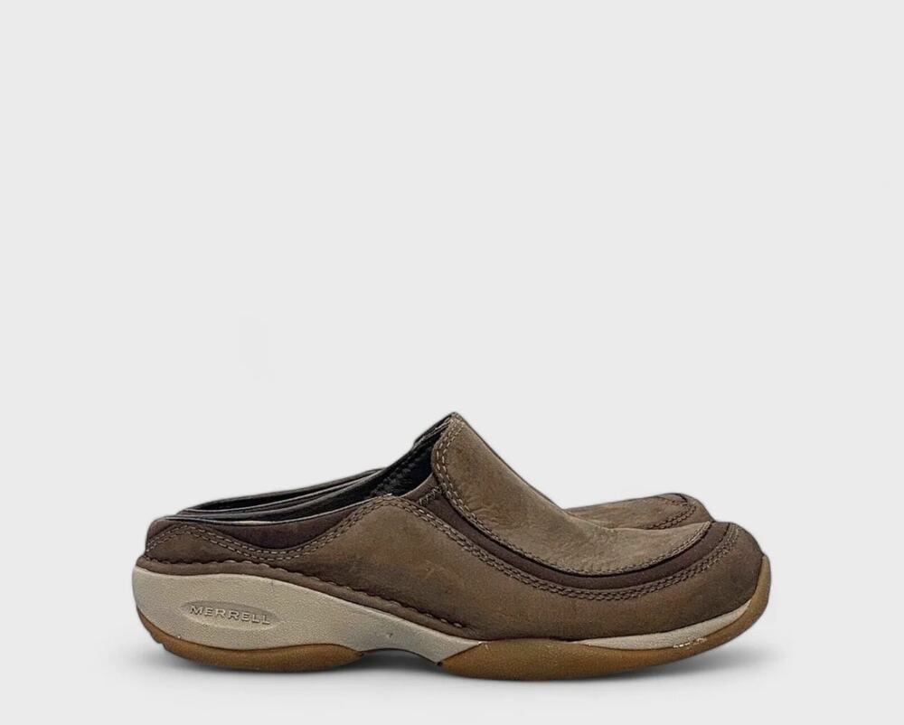 Merrell 'Primo Scoop' Women's 6 Brown Leather Performance Clog Mule